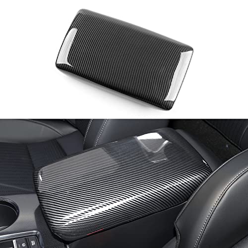 Car Central Armrest Box Cover Decals for 2022 2023 2024 2025 Honda Civic 11th Gen Accessories ABS Carbon Fiber Interior Stickers - color: Armrest Box Cover