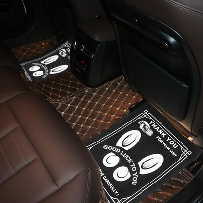 50-Pack Black Disposable Car Floor Mats 19.6x15.7 Inch Heavy-Duty Automotive Protectors for Car Wash & Detailing - Universal Fit Portable Vehicle Foot Pads (Fits SUV/Truck/Sedan)