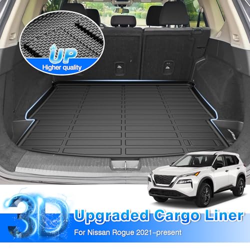 Cartist Floor Mats & Cargo Liner Custom Fit for Nissan Rogue 2021-2025 2026 (NOT for Rogue Sport) Accessories All Weather Cargo Liners Carpet Protection TPE Odorless - size: 5)nissan Rogue【21-26】