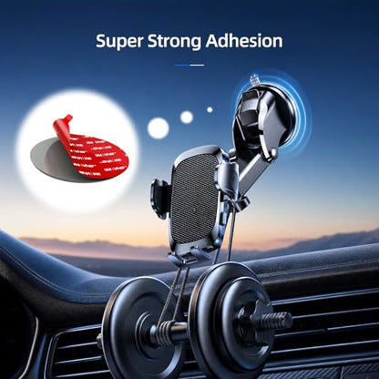 Adhesive Sticky Pad Mounting Disk: 2Pcs 75mm Dashboard Disc & 2Pcs 70mm Double Sided Replacement Tape for Phone Mount Windshield Window - High Bond Dash Plate for Vacuum Car Holder Suction GPS Camera