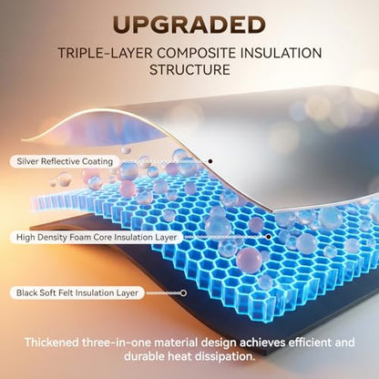 Windshield Sun Shade for 2015-2020 Cadillac Escalade/Escalade ESV, Chevrolet Suburban/Tahoe, GMC Yukon/Yukon XL, Custom Fit Accordion Folding Design Front Window Sunshade Blocks UV Heat - size: For 2015-2020 Escalade/Suburban/Tahoe/Yukon