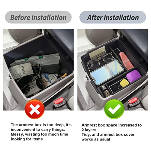 SKTU Compatible with 2022-2025 2026 Kia Carnival Center Console Organizer 2024 2025 2026 Carnival Accessories Console Tray 2024 2025 2026 Carnival Console Organizer with Coin and USB Hole (White) - color: White