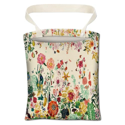 Car Trash Can, Boho Chic Style, Cute Car Organizer, 6L Capacity, Colorful Boho Flowers - color: Colorful Boho Flowers