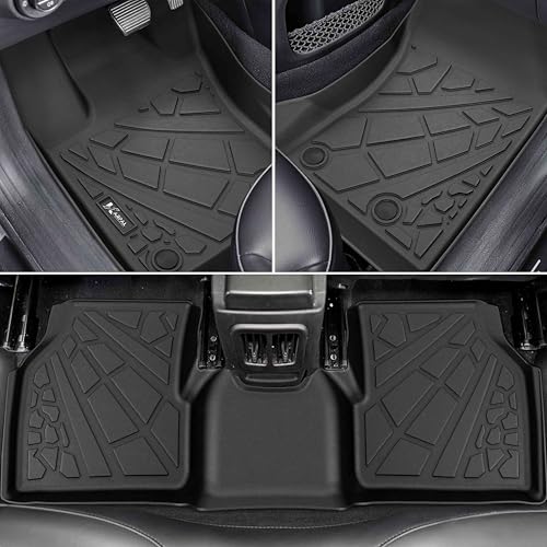 KARPAL Floor Mats & Cargo Liner for 2017-2025 2026 Jeep Compass, All Weather TPE Custom Fit Floor Liners Car Mats Accessories, Front & 2nd Row & Cargo Mat - style: 2017-2026 | For Jeep Compass | 1st & 2nd Row & Cargo
