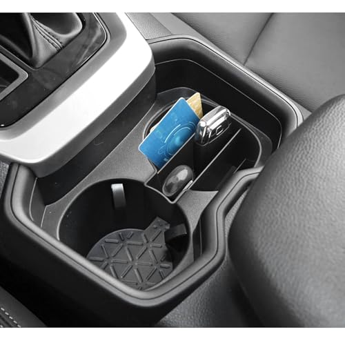 LUWU for 2025 Toyota RAV 4 Accessories Compatible with 2019 2020 2021 2022 2023 2024 2025 Toyota RAV 4 Front Center Console Cup Holder Organizer Secondary Storage Box Insert Tray ABS Material - color: 2019-2025 RAV 4 Cup Holder Organizer