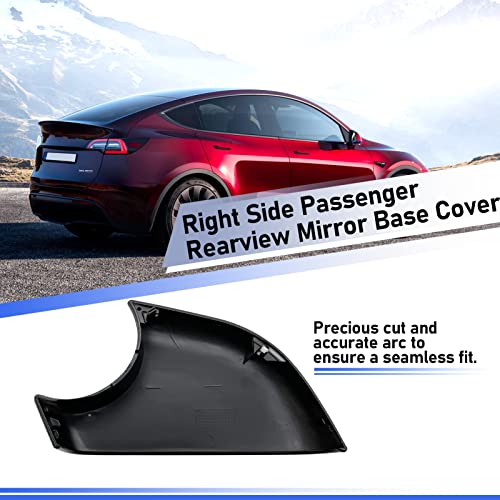 Jaronx Compatible With Tesla Model 3 Mirror Bottom Cover 2017-2025, Right Passenger Side Rearview Mirror Lower Base Cover Bottom Trim Replacement For Tesla Model 3 Accessories(Right) - size: Right Side Black, style: Model 3