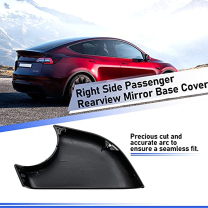 Jaronx Compatible With Tesla Model 3 Mirror Bottom Cover 2017-2025, Right Passenger Side Rearview Mirror Lower Base Cover Bottom Trim Replacement For Tesla Model 3 Accessories(Right) - size: Right Side Black, style: Model 3