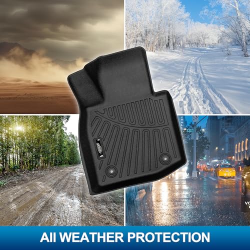 Peleus Floor Mats for Mazda CX50 Hybrid 2025 2026 (Only Fit Hybrid),TPE All Weather Protection 2 Rows Car Floor Liners with Cargo Liner Backrest Mat for Mazda CX-50 Hybrid - style: For Mazda CX50 Hybrid 2025+