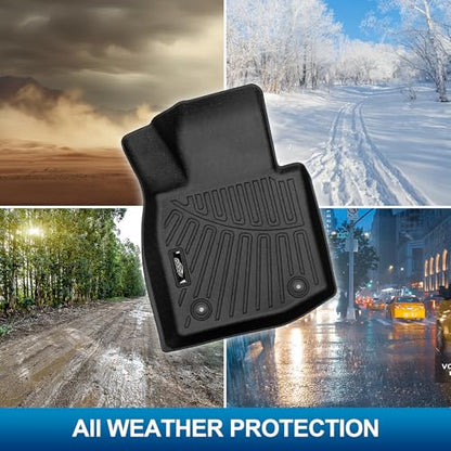 Peleus Floor Mats for Mazda CX50 Hybrid 2025 2026 (Only Fit Hybrid),TPE All Weather Protection 2 Rows Car Floor Liners with Cargo Liner Backrest Mat for Mazda CX-50 Hybrid - style: For Mazda CX50 Hybrid 2025+