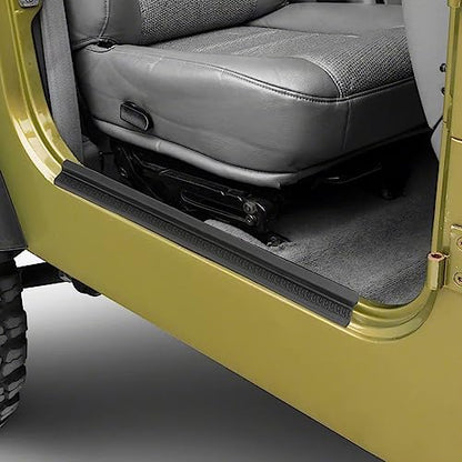GRAND ORANGE Door Sill Entry Guard Scuff Plate Pair, Compatible with Jeep Wrangler TJ 1997-2006, Fit Jeep Wrangler LJ 2004-2006, TPE Black Door Sill Protector Cover Accessories - size: Fit Jeep Wrangler TJ 1997-2006/ LJ 2004-2006
