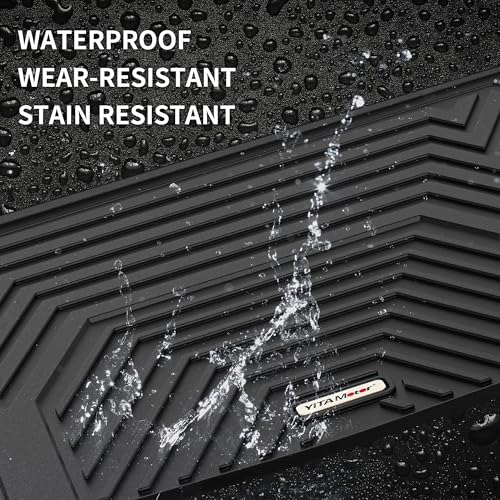 YITAMOTOR Cargo Trunk Liner Compatible with 2023-2025 Honda Pilot, Cargo Mat with Backrest Mat Behind 3rd Row Back Seat Protector, All Weather Custom Fit Black Cargo Mats - style: 2023-2025 Pilot CargoMats with Backrest Mat