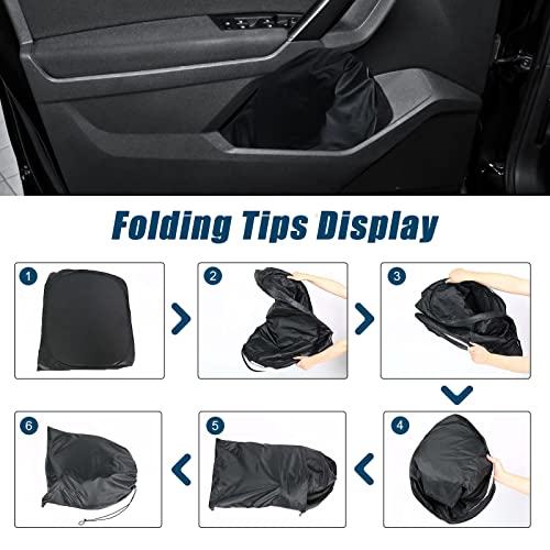 6 Layers Custom Fit Windshield Sun Shade for 2013-2019 Ford Escape, Foldable Car Sunshade with Storage Bag, Heat Reflective & UV Protection - size: 2013-2019 Ford Escape