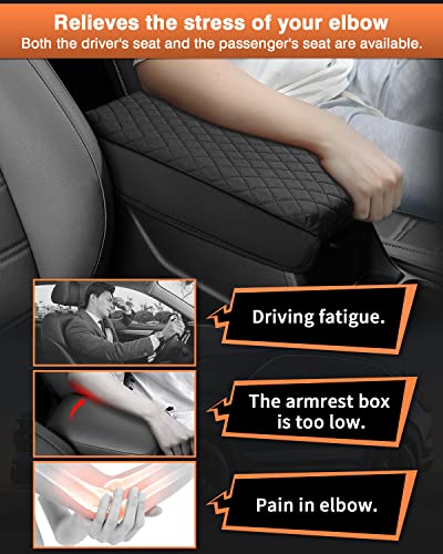 Shademax Center Console Cover for Honda CRV 2026 2025 2024 2023 Accessories CRV Armrest Cover Center Console Cushion Pad Leather Miiddle Console Lid Arm Rest Seat Box Cover Protector Anti-Scratch - size: Size for Honda CRV 2023-2026