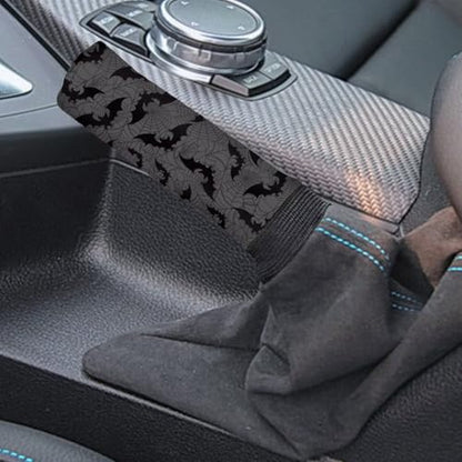 KEIAHUAN Black Bats Halloween Car Gear Shift Knob Cover & Handbrake Cover, Shifter 2 Piece Anti-Slip & Anti-Scratch Vehicel Knob Gear Stick Covers Universal Fit for Sedan/SUV/Truck - color: Black Bats