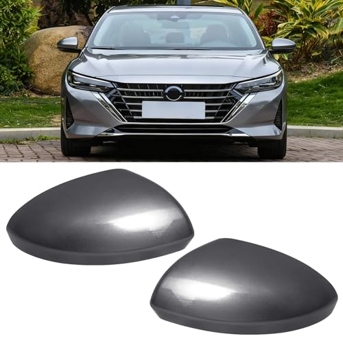Moonlinks Compatible with Nissan Sentra 2020 2021 2022 2023 2024 Side Mirror Cover Replacement, Gray Left Driver & Right Passenger Clip-on Mirror Cap for Sentra S/SR/SV/Sense/Advance/Exclusive - color: Gray-Pair