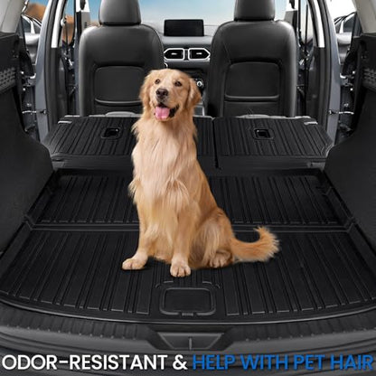 Cargo Mat Backrest Mats for 2017-2025 Mazda CX-5, All Weather TPE Backrest Mat Trunk Mat Cargo Liner Storage Mats Accessories for CX5 (Backrest Mats + Cargo Mat) - style: Backrest Mats+Cargo Mat