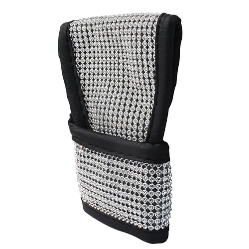 Jiozermi Bling Bling Gear Shift Knob Cover with Crystal Glitter Auto Shift Gear Cover Crystal Diamond Car Accessories, White Diamond - color: Gear Shift Knob Cover(1PCS)