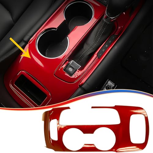 MUXEE Center Console Frame Gear Shift Panel Cover, for Chevrolet Malibu 2016-2022 2023 2024 - ABS Wine Red Sport Interior Trim Full Set Accessories（NOT FIT LS,LS Fleet,L,RS Model） - color: Wine Red