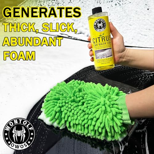 Wontolf Complete Car Wash Cleaning Kit, Car Interior Detailing Kit with Car Wash Soap, Interior Detailing Cleaner, Wheel Cleaner, Wheel Brush, Dying Towel, for Cars Trucks RVs SUVs - size: 2.29 Fl Oz (Pack of 7)