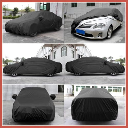 ACROPIX Car Cover Waterproof All Weather for Car, Full Car Cover Rain Sun Protection Universal Fit for Sedan 178''-185'' Car Parts