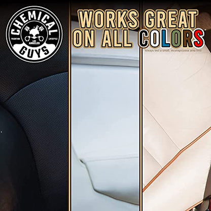 Chemical Guys Leather Cleaner and Conditioner Kit - Car Cleaner and Conditioner, Safely Cleans & Conditions Leather Car Interiors, Furniture, Shoes, Boots, Bags, Apparel & More, 2 Bottles (16 oz Each) - style: 16 Fl Oz KIT