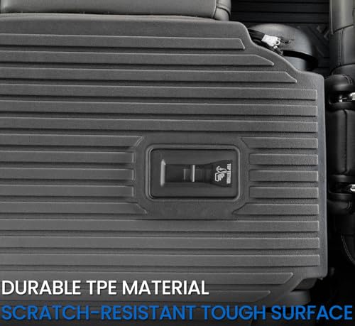 2nd Row Bucket Seats Kick Mats for 2021-2026 Chevrolet Chevy Tahoe&Suburban, for GMC Yukon&Yukon XL, All Weather TPE SeatBack Protector 7 Seats Captain Chair Accessories(2nd Row Kick Mats) - style: 2nd Row Kick Mats