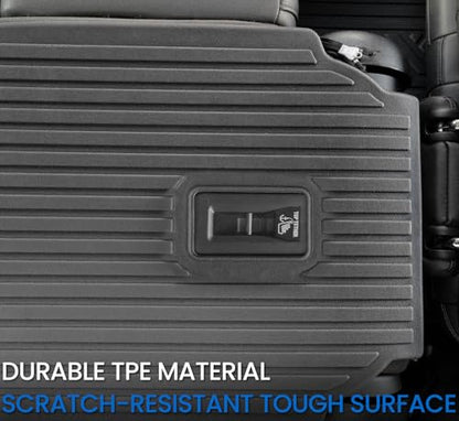 2nd Row Bucket Seats Kick Mats for 2021-2026 Chevrolet Chevy Tahoe&Suburban, for GMC Yukon&Yukon XL, All Weather TPE SeatBack Protector 7 Seats Captain Chair Accessories(2nd Row Kick Mats) - style: 2nd Row Kick Mats