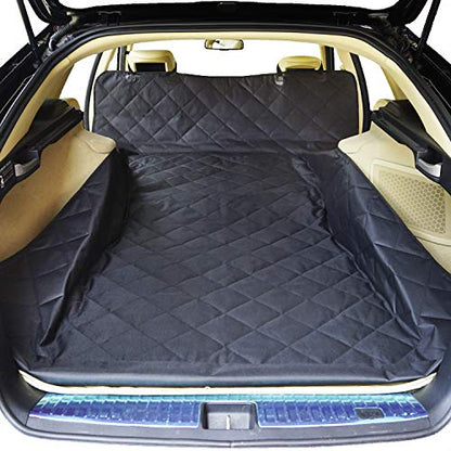 Dogs Cargo Liner Cover for Pets SUV Cars Waterproof Non Slip Universal Fit with Bumper Flap Black 52 82 Standard