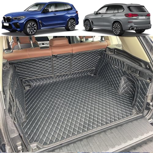 Cargo Mat Compatible with 2019-2026 BMW X5 Trunk Mat (and Rear Left and Right Side Panels) Cargo Liners for X5（Non 45e /7-Seats Models）