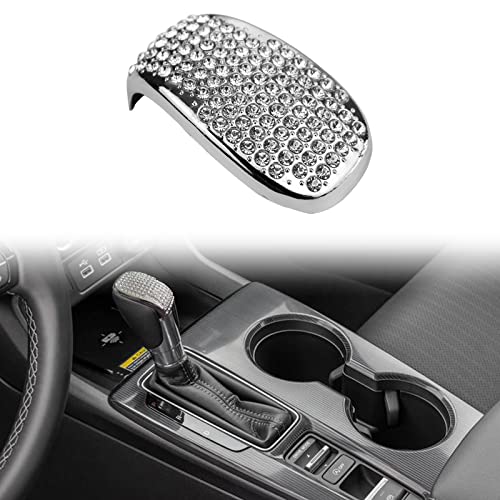 Gear Shift Knob Cover Trim car Interior Accessories Black Gear Shifter Knob Cover Compatible with Honda Civic Sedan 2022 Accord 10th 2018 2019 2020 2021 (Bling)
