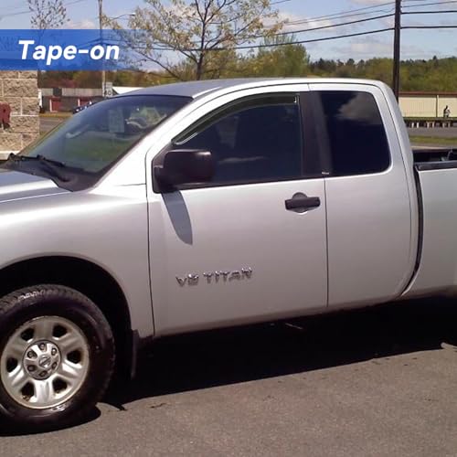 Window Visors Rain Guards for 2004-2015 Nissan Titan King Cab, Out-Channel Window Vent Wind Deflectors Visors Shades for 04-15 Nissan Titan Extended Cab, 2PCS - size: 2004-2015 Nissan Titan King Cab