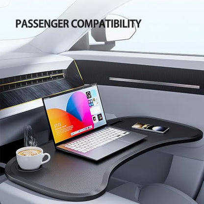 Foldable Car Tray for Tesla Model Y 3, Car Desk Steering Wheel Tray, Foldable Car Table Tray, Foldable Desk Food Tray for Eating and Traveling - size: 29.3" L X 15.4" W X 1" H