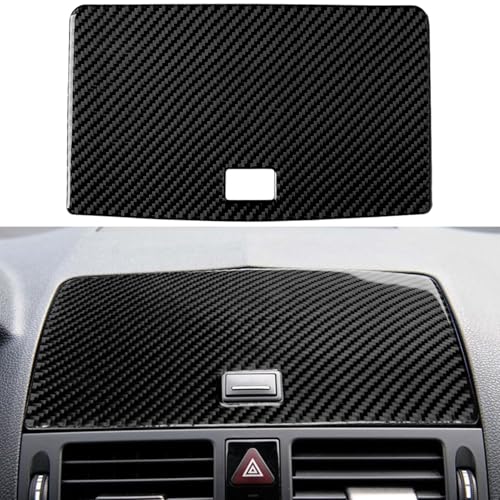 NVCNX Carbon Fiber Compatible with Mercedes-Benz C-Class W204 C300 C350 C63 AMG 2008 2009 2010 2011 Sedan Accessories Car Dash Navigation Cap Cover Interior Trim Sticker Decal Decoration 1PC - color: Dash Navigation Cap Trim - for 2008-2011
