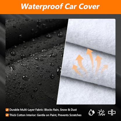 Car Cover for Chverolet K5 Blazer/GMC Jimmy 1969-1991 420D Oxford Cloth and Cotton Car Cover Waterproof All Weather with Zipper Windproof Heavy Duty All Weather with Wind, Sun, UV and Dust Protection - size: for Chverolet K5 1969-1991