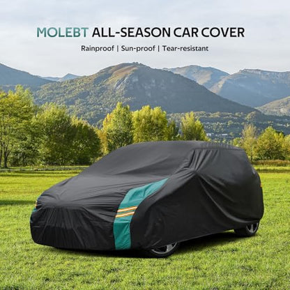 Hatchback Car Cover Waterproof All Weather for Automobiles, Universal Fit for Honda Fit, Ford Focus, Subaru Impreza, Toyota Matrix, VW Golf. Rain Winter Sun Protection. (Length: 164"-178") - size: 3 Fit Hatchback-length (164" to 178")