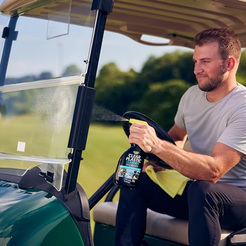 Invisible Glass 92084-6PK Clear Plastic Cleaner for Cars, Motorcycles, RVs, Boats, Helmet Visors, Golf Carts, Acrylic and Vinyl Windows, Streak-Free, Haze-Free, Prevents Static, 22 Fl Oz, Pack of 6 - size: 22 Fl Oz (Pack of 6)