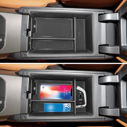 Jaronx Compatible with BMW Center Console Organizer for 3 Series G20 2019-2025/4 Series G22 i4 G26 2021-2025, for BMW 3' Organizer Tray 2019-2025, i4/4' Console Storage Box 2021-2025 - size: G20/G22 Console Organizer
