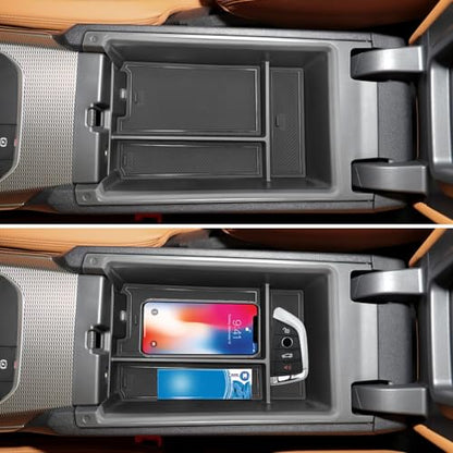 Jaronx Compatible with BMW Center Console Organizer for 3 Series G20 2019-2025/4 Series G22 i4 G26 2021-2025, for BMW 3' Organizer Tray 2019-2025, i4/4' Console Storage Box 2021-2025 - size: G20/G22 Console Organizer