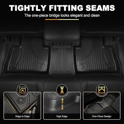 Floor Mats & Trunk Mat for Mercedes-Benz C Class Sedan Only 2022-2024 2025 2026 - AOMSAZTO All Weather Custom Fit Floor Liners Cargo Liner C300 C43 AMG C63 AMG S C63 AMG S E Accessories, Black - style: 1) for Mercedes Benz C-Class | 2022-2026 | Floor+Carg