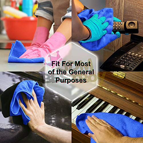 JDMBESTBOY 100Pcs Microfiber Cleaning Cloth Towel Rag Car Polishing No Scratch Auto Detailing Multi-Purpose Kitchen - size: 100 PCs