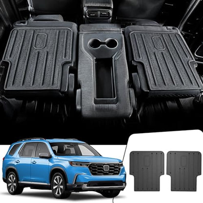 Kick Mats Backrest Mats for Honda Pilot 2026 2025 2024 2023, All Weather TPE 2nd Row Seat Back Protector Car Accessories for Pilot (Kick Mats) - style: Kick Mats