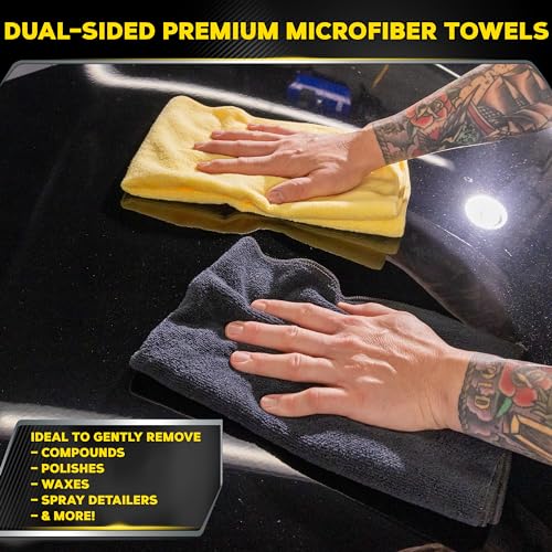 Meguiar's Supreme Shine Microfiber Towels for Cars, Ultra-Plush Car Microfiber Towel Set for Quickly Removing Product Without Leaving Swirls on Paint, Glass, Plastic, or Chrome - size: 6 Microfiber Towels