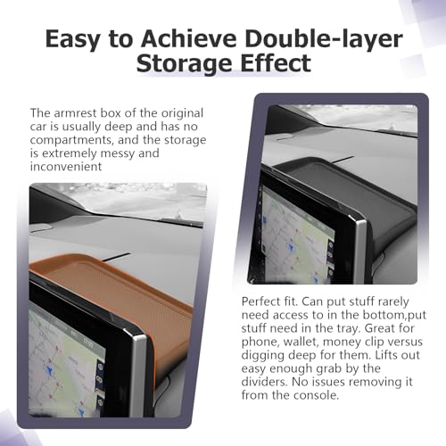 LUWU 2025 RAV 4 Dashboard Storage Tray Compatible with 2019-2022 2023 2024 2025 Toyota RAV 4 Center Console Display Box Hidden Tray Behind Screen 2025 RAV 4 Accessories - color: 2019-2025 RAV 4 Dashboard Box