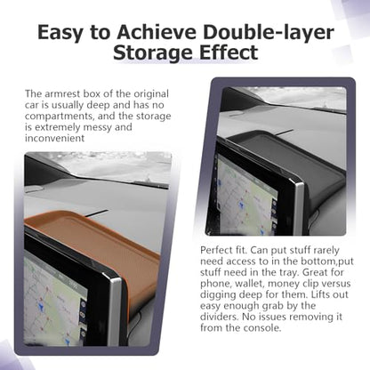 LUWU 2025 RAV 4 Dashboard Storage Tray Compatible with 2019-2022 2023 2024 2025 Toyota RAV 4 Center Console Display Box Hidden Tray Behind Screen 2025 RAV 4 Accessories - color: 2019-2025 RAV 4 Dashboard Box