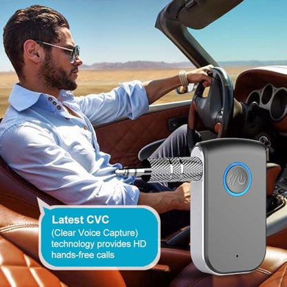 Bluetooth AUX Adapter for Car,3.5mm Wireless Receiver AUX Bluetooth Car Adapter,Hands-Free Call for Cars, Speakers, Stereo Systems and Headphones - color: A16