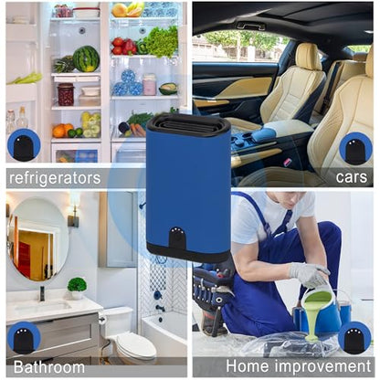 Portable Ozone Generator Air Purifier – 5000mAh Rechargeable Battery Operated Odor Eliminator for Home Car Bathroom Kitchen Pets Shoes Smoke & Dust
