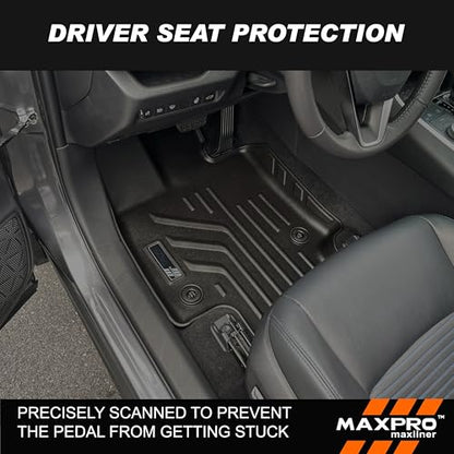Premium MAXPRO Floor Mats for 2019-2025 Toyota Rav4 1st&2nd Row Complete Set All Weather Mat Waterproof TPE Floor Liners Custom Fit Automotive Floor Mats Toyota Rav4 Accessories Car Mats Full Set SUV - size: 2019-2025 Toyota RAV4 1st&2nd Row (Not for Hybr
