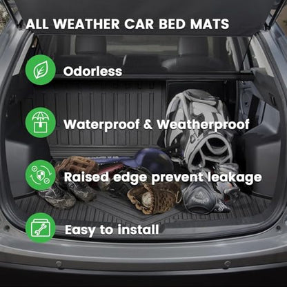 Vanseno Compatible for 2017-2025 Mazda CX-5 Cargo Liner Cargo Mats All Weather Protection Trunk Mats for 2017 2018 2019 2020-2025 Mazda CX5 Accessories - color: Fit 2017-2025 Mazda CX-5