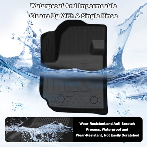 All Weather Floor Mats for 2011-2023 Chrysler 300-RWD & 2011-2022 Dodge Charger, Rubber Heavy Duty Non Slip Floor Liners, Car Mats Full Set 1st & 2nd Rows Maximum Coverage - color: 2011-2023 Chrysler 300-RWD/Dodge Charger