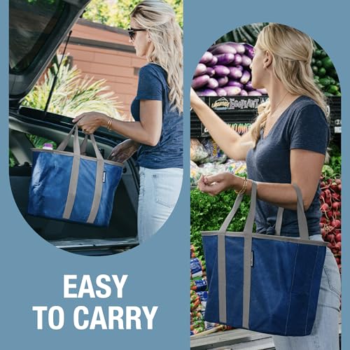 CleverMade Unisex Ecobasket - color: Blue, size: 30L - 3 Pack